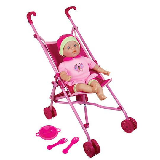 Lissi Doll Umbrella Stroller Set with 16